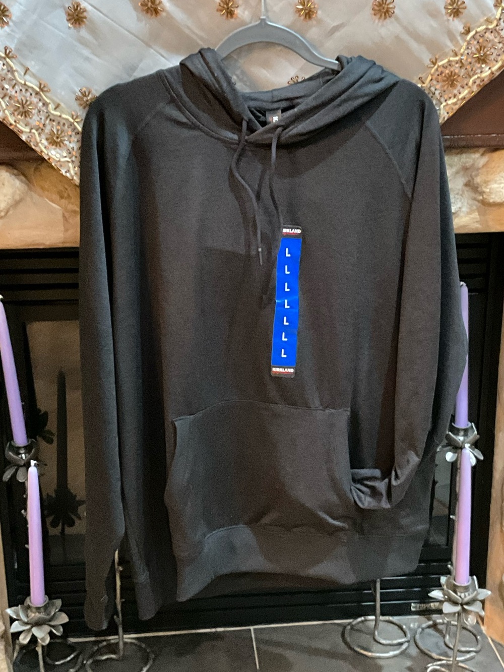 Kirkland Signature Black Pullover Hoodie L